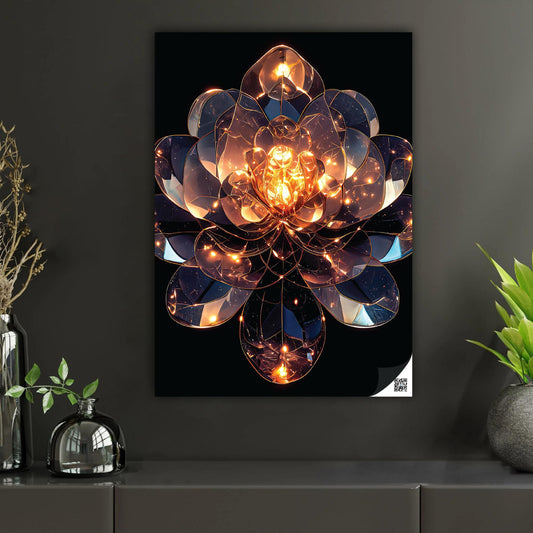 Celestial Lotus Glow | Interactive AR Art Piece