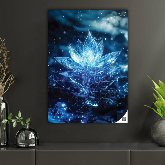 Ethereal Ice Lotus | Interactive AR Picture