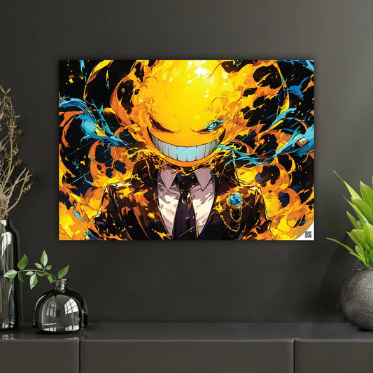 Korosensei’s Chaotic Laughter | AR Anime Artwork Print