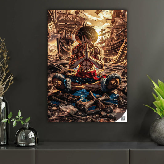 Luffy’s Meditative Resolve | Interactive AR Anime Artwork