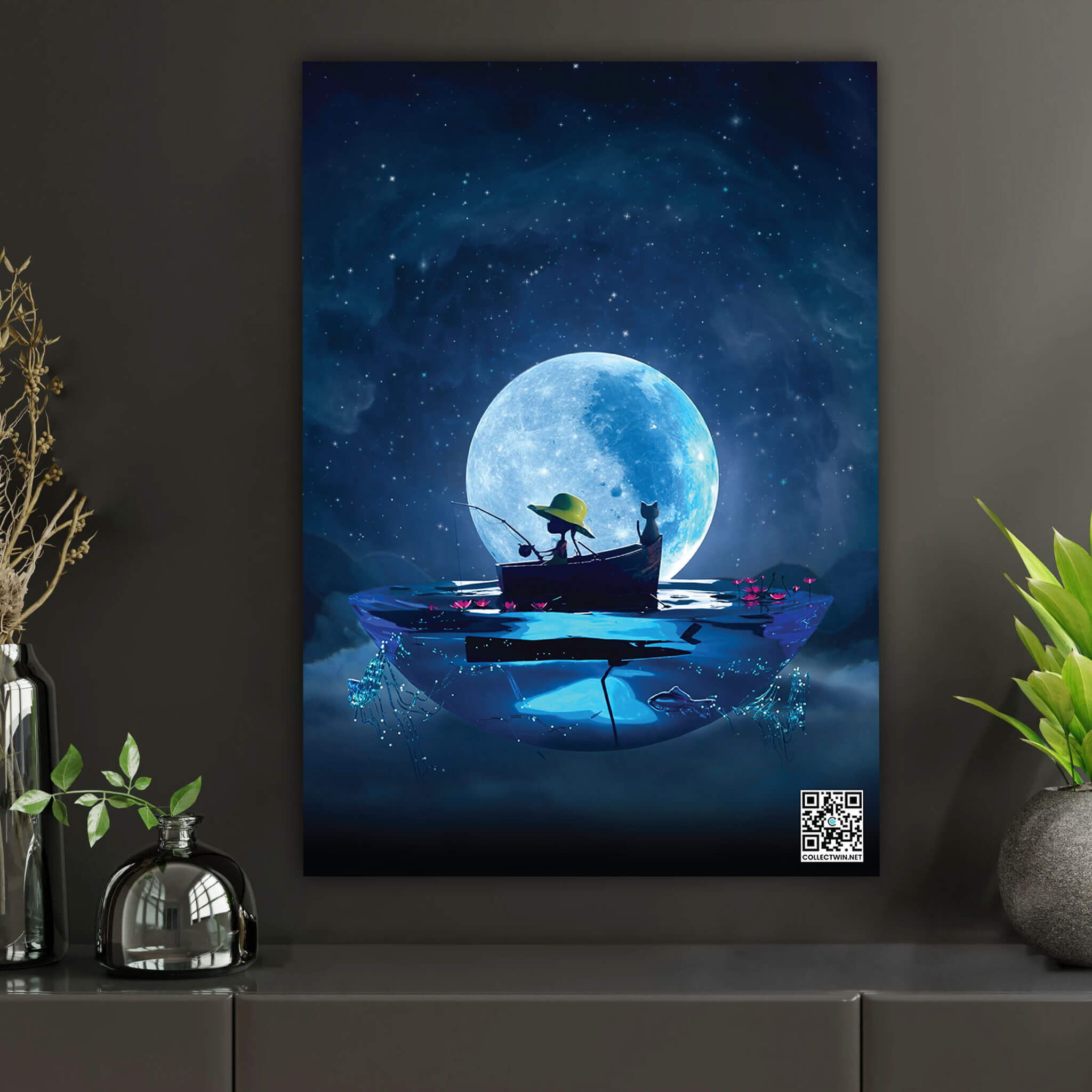 Fishing For Stars | AR Art Print by Raphaël Erba