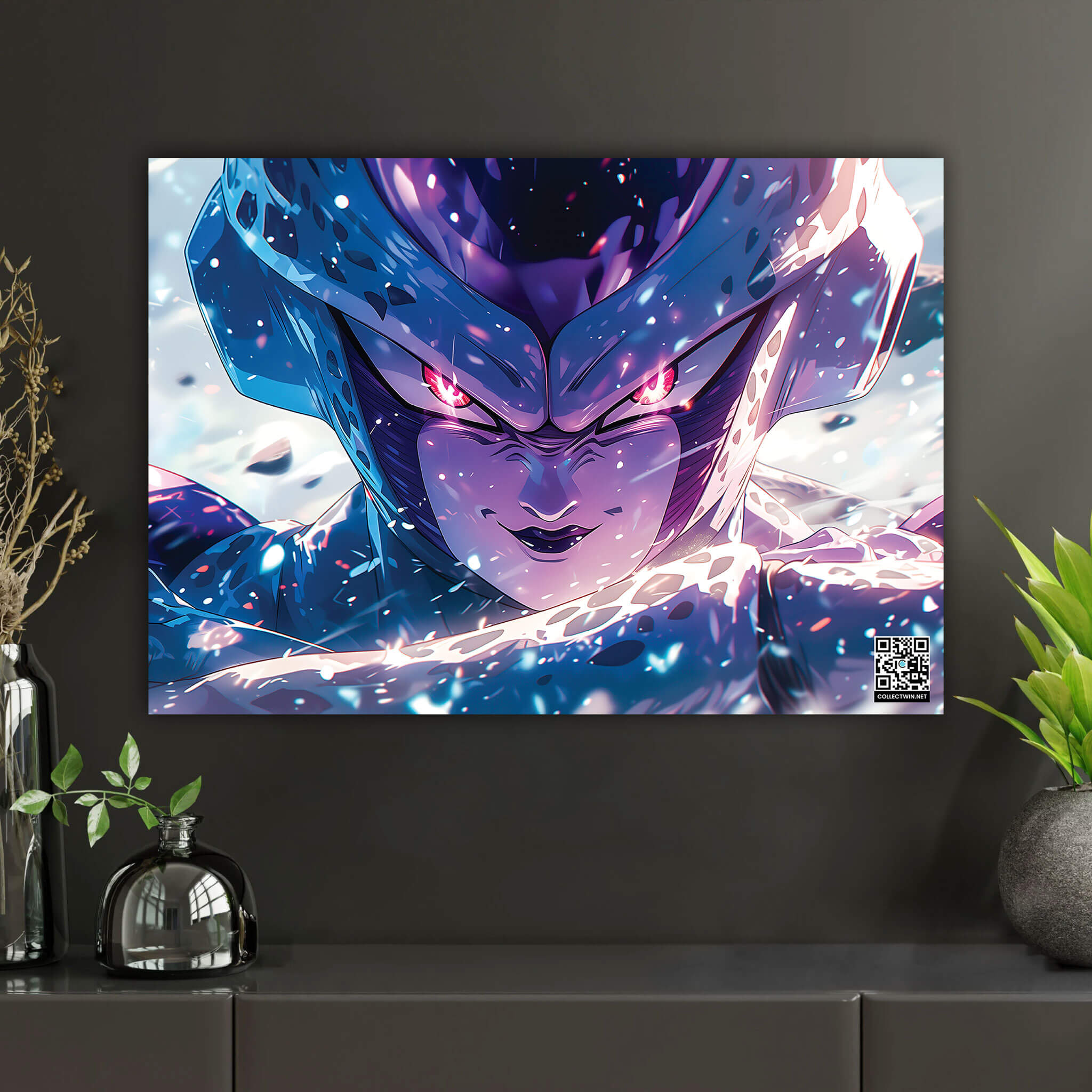 Frieza’s Ice-Cold Stare | Interactive AR Anime Art Print