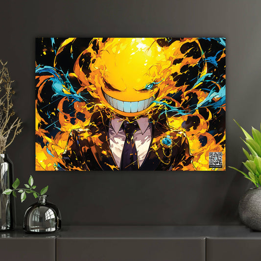 Korosensei’s Chaotic Laughter | AR Anime Artwork Print