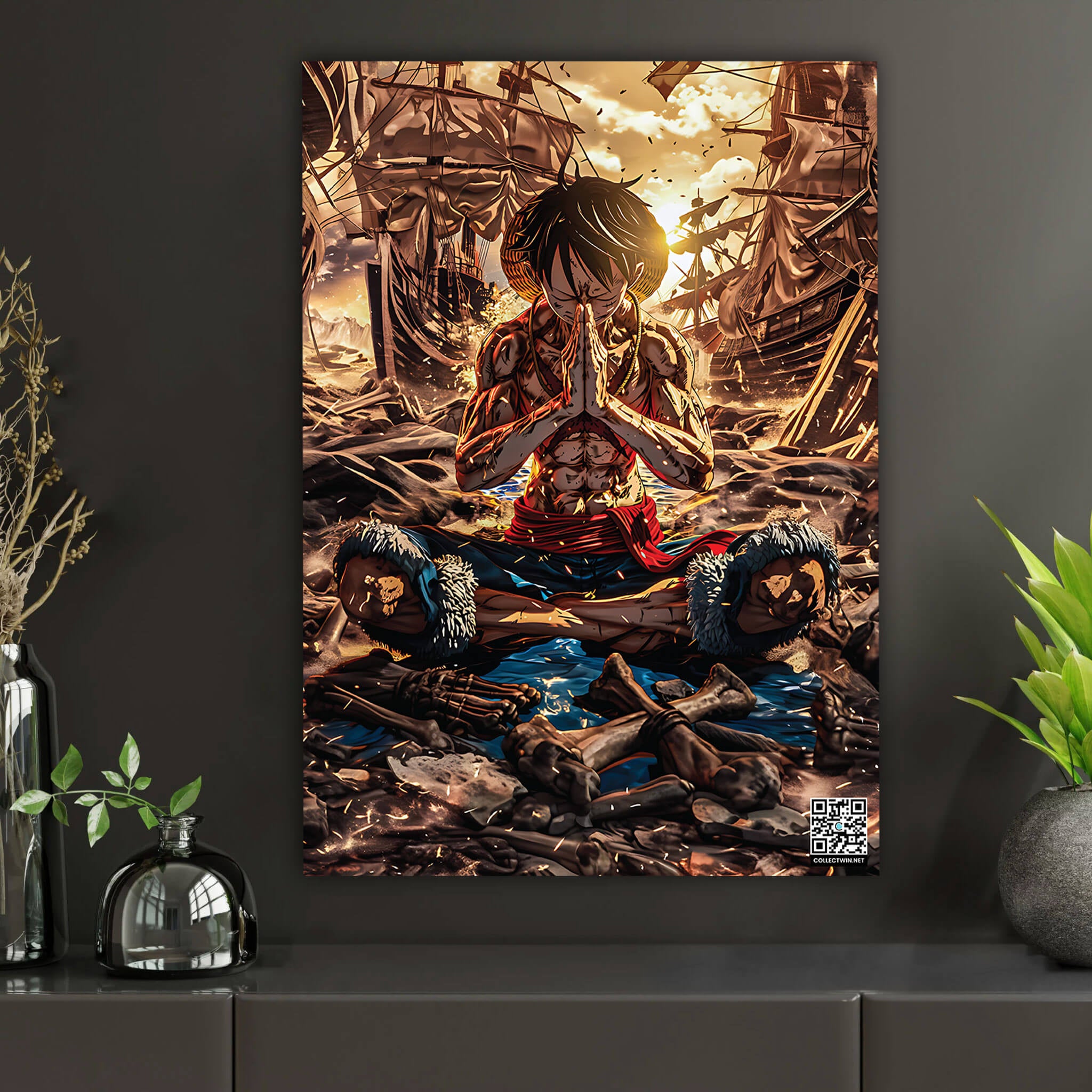 Luffy’s Meditative Resolve | Interactive AR Anime Artwork