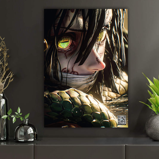 Serpent’s Gaze | Interactive AR Anime Art Print