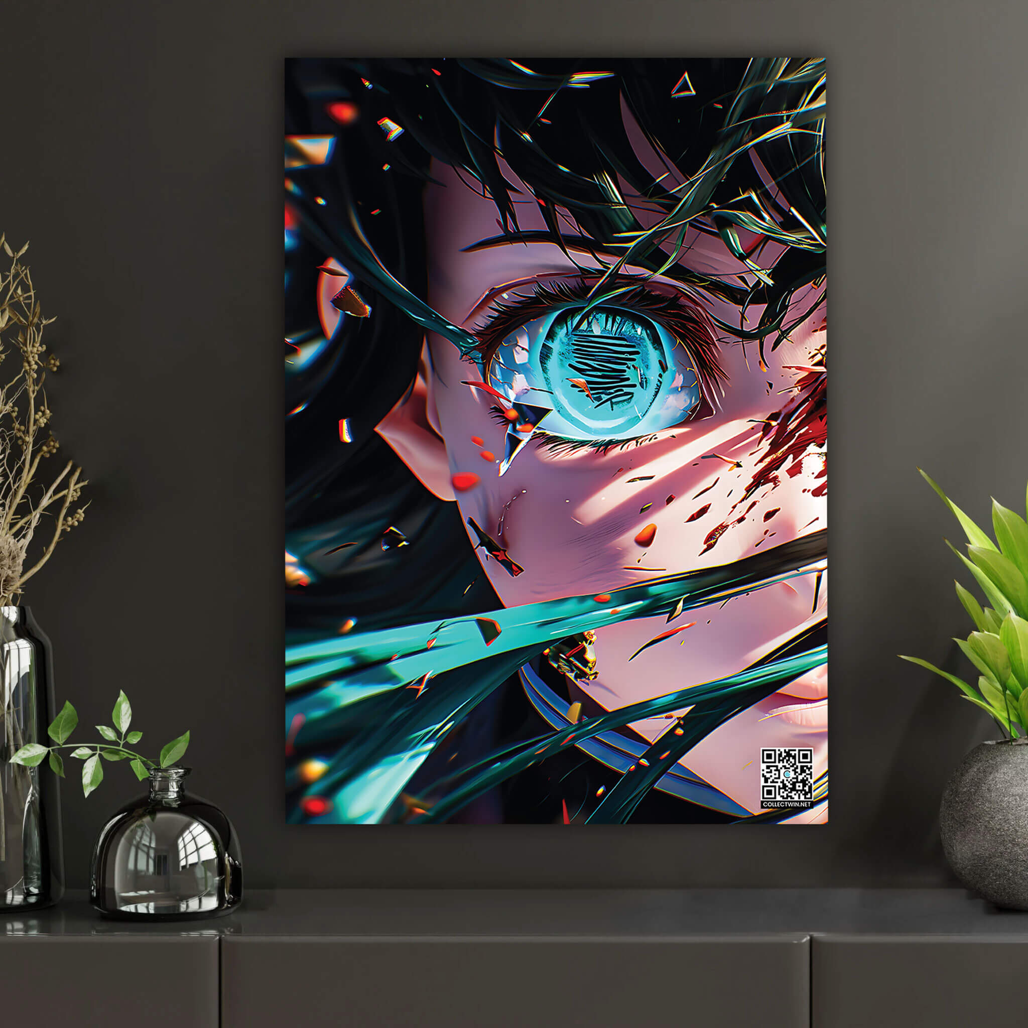 Shattered Resolve | Interactive AR Anime Art Print