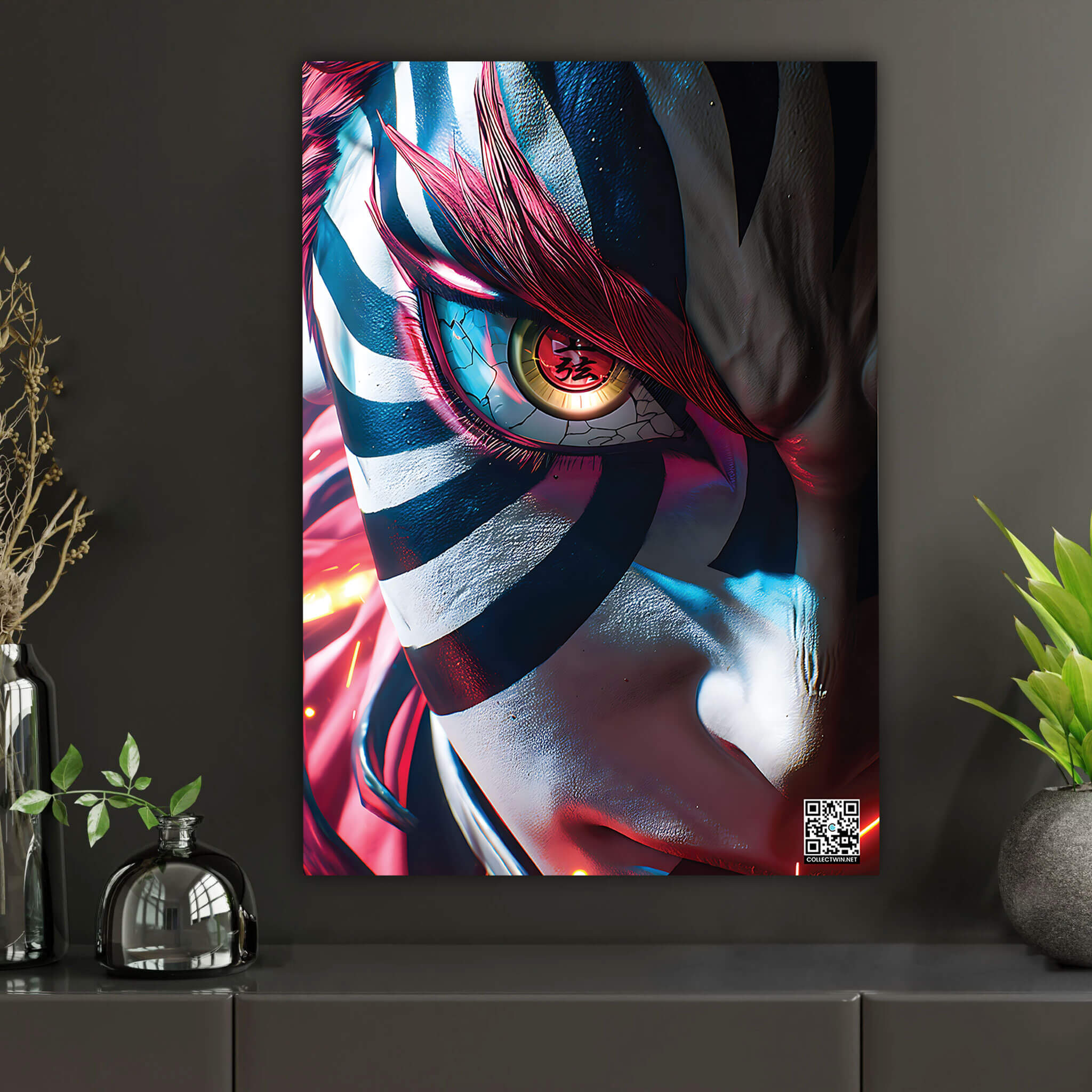 Striped Menace | Interactive AR Anime Art Print