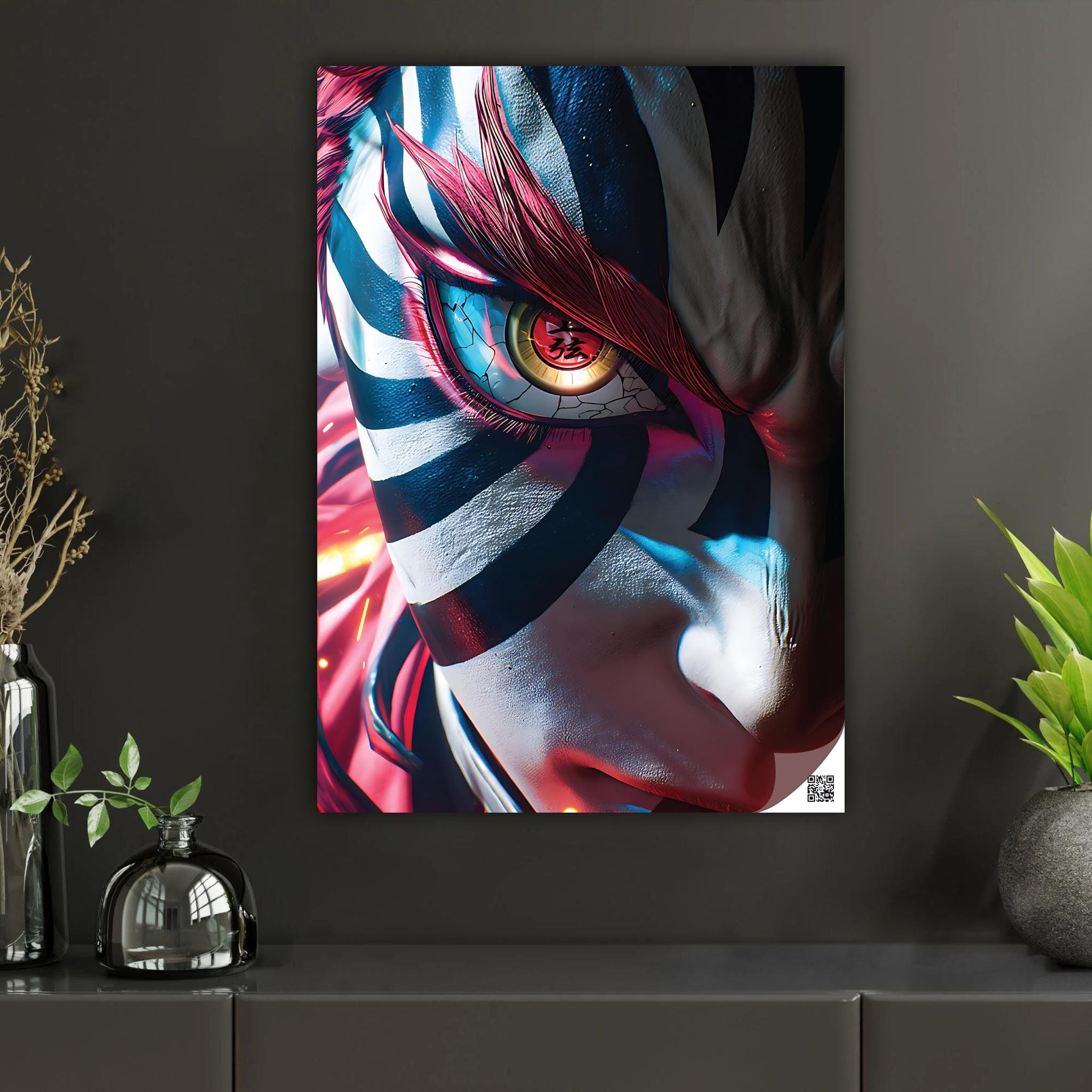 Striped Menace | Interactive AR Anime Art Print