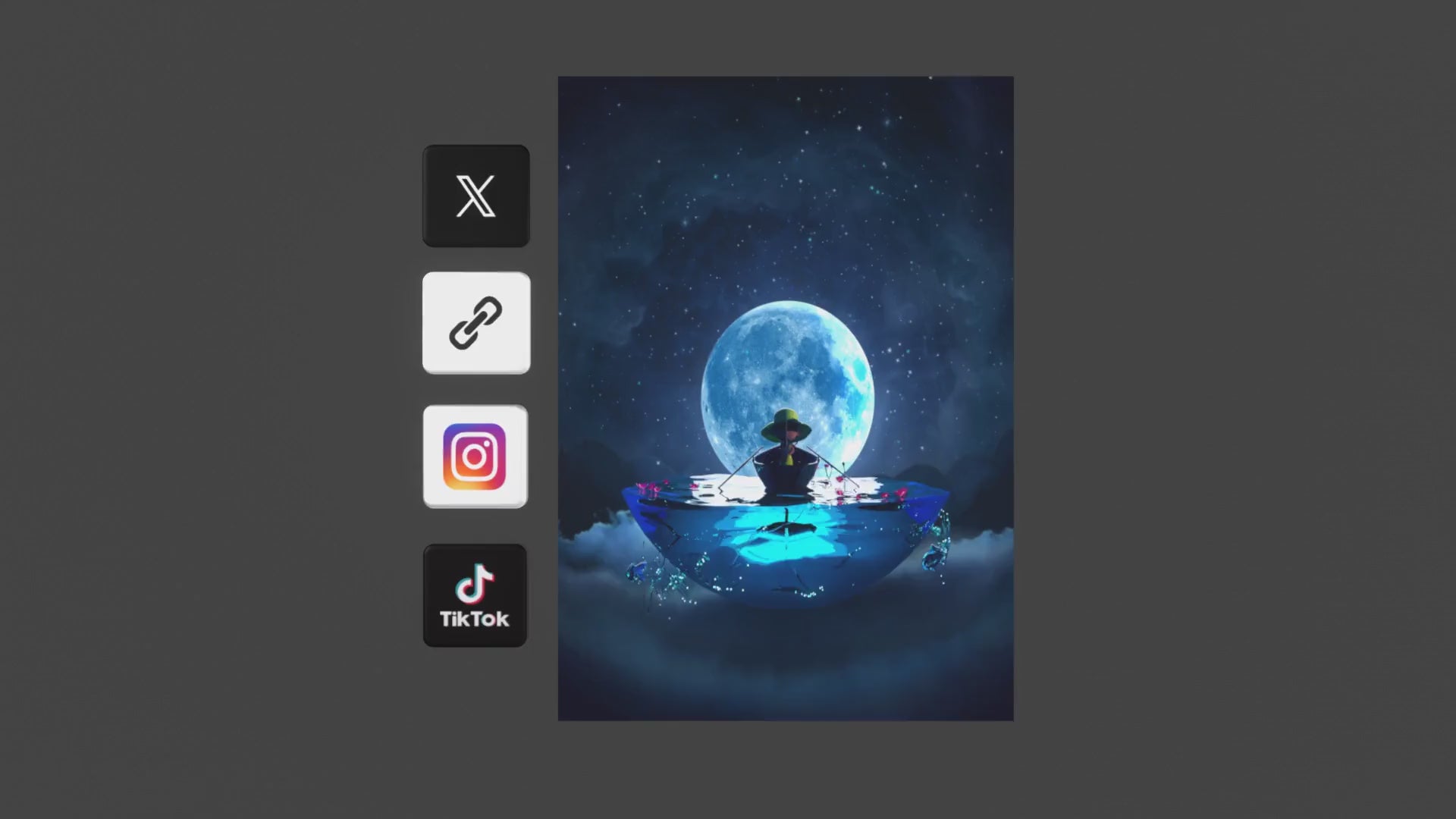 Fishing For Stars | AR Art Print by Raphaël Erba