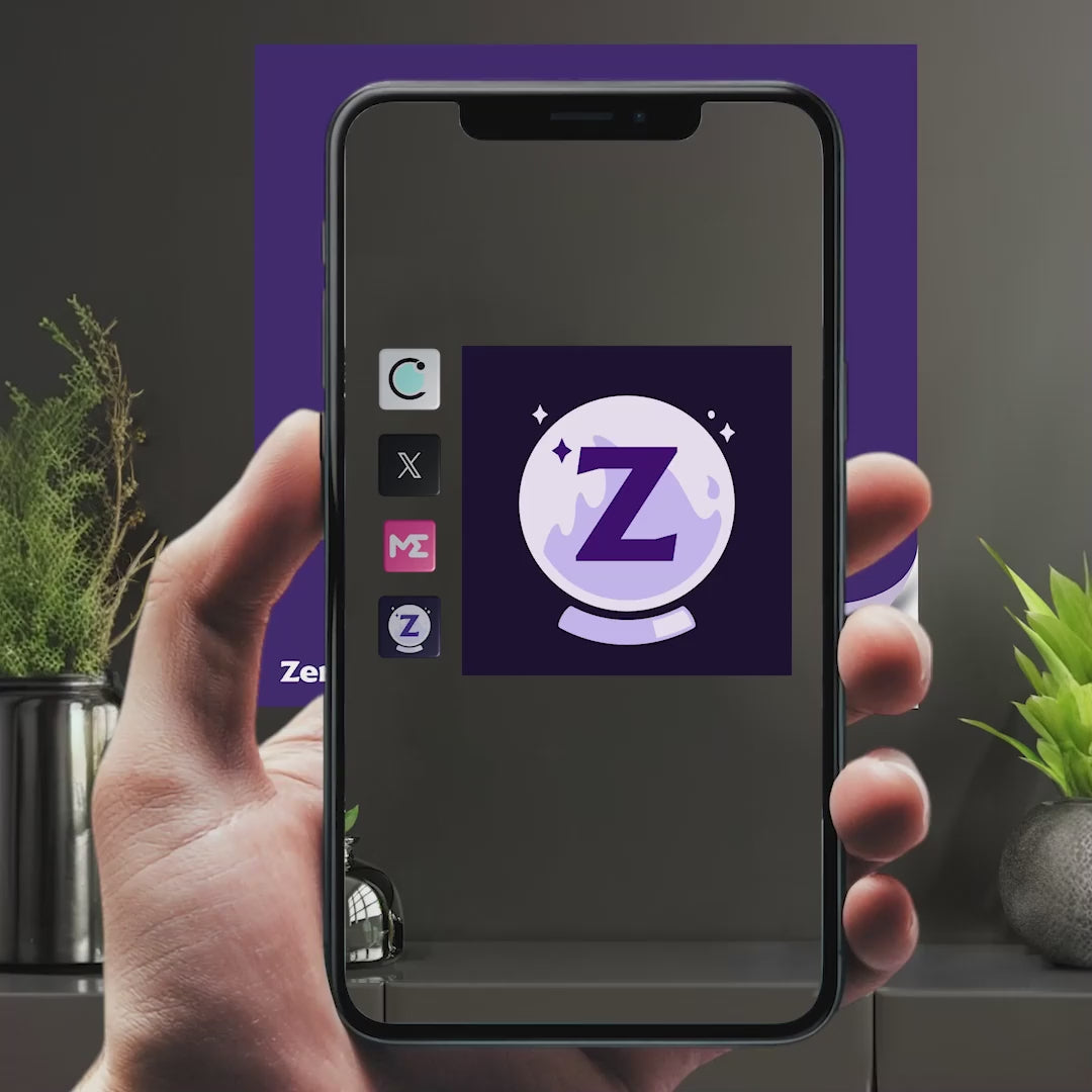 ZenAcademy Logo with Animated Augmented Reality Experience